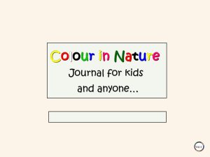 Colour in Nature Vol. 4 Journal for kids and anyone (eBook)